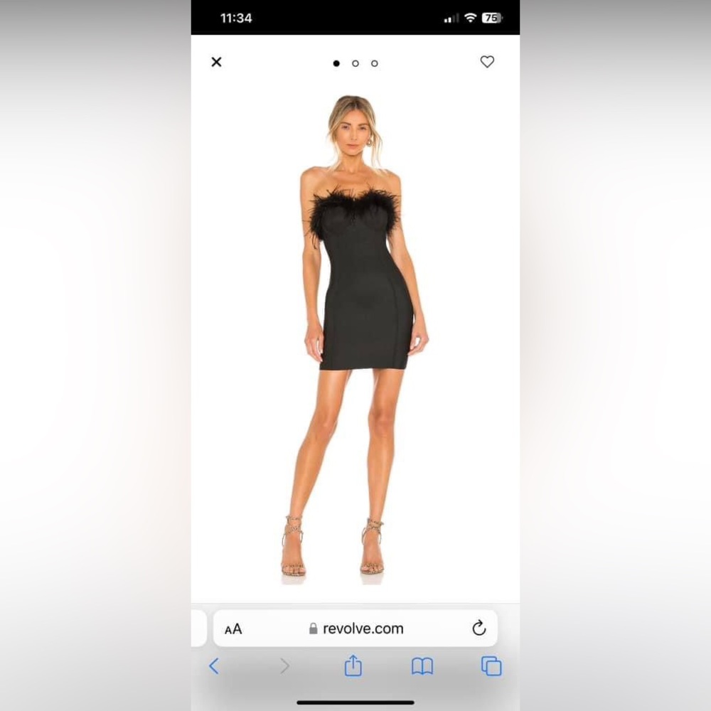 Black Revolve strapless dress